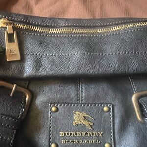 Burberry Vintage Brown Leather Bag